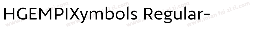 HGEMPIXymbols Regular字体转换